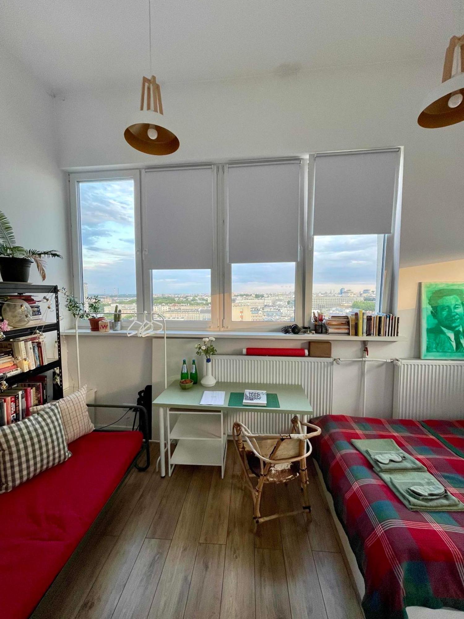 Atelier W Sercu Warszawy Z Panoramicznym Widokiem Apartment Warsaw Exterior photo
